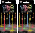 Glow Stick Birthday Candles for Cake, Glowing Party Favors, 2 Pack (16 Total)