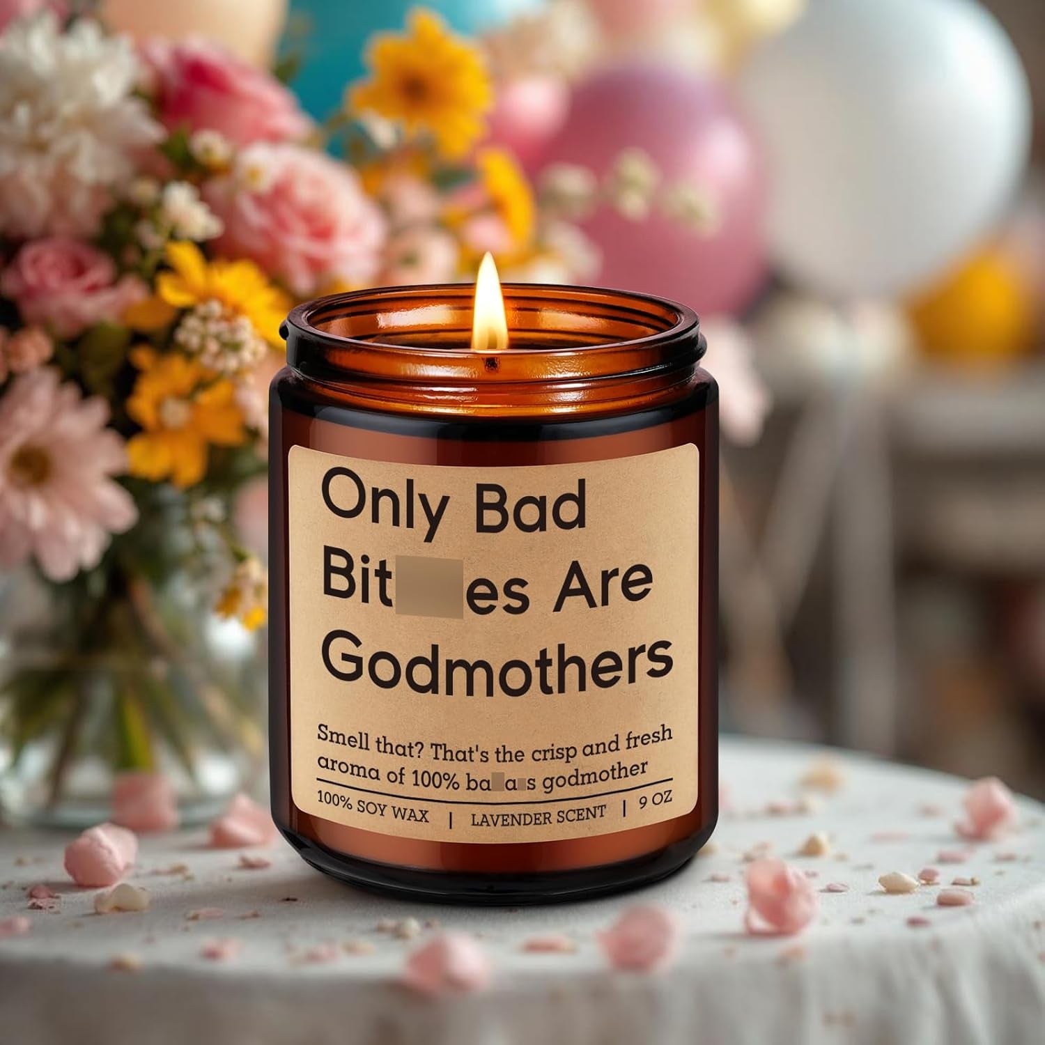 Candles, Godmother Gifts, God Mother Proposal Gifts for Women - Godparent Day, Mothers Day, Godmother Proposal, Godmom Presents, Funny God Mom Presents for Her Bestie Sister Aunt Friend