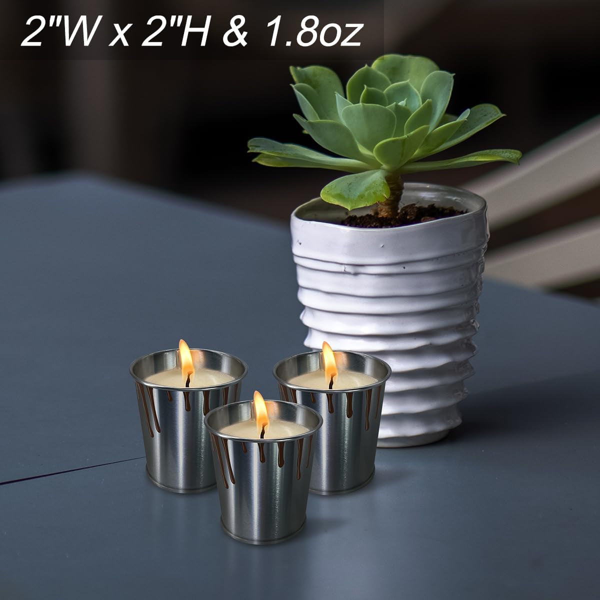 Citronella Candles 6/12 Pack, Outdoor Indoor Scented Candles with Pure Citronella Essential Oil and Natural Soy Wax, Long Lasting Burning for Home Garden Patio Balcony