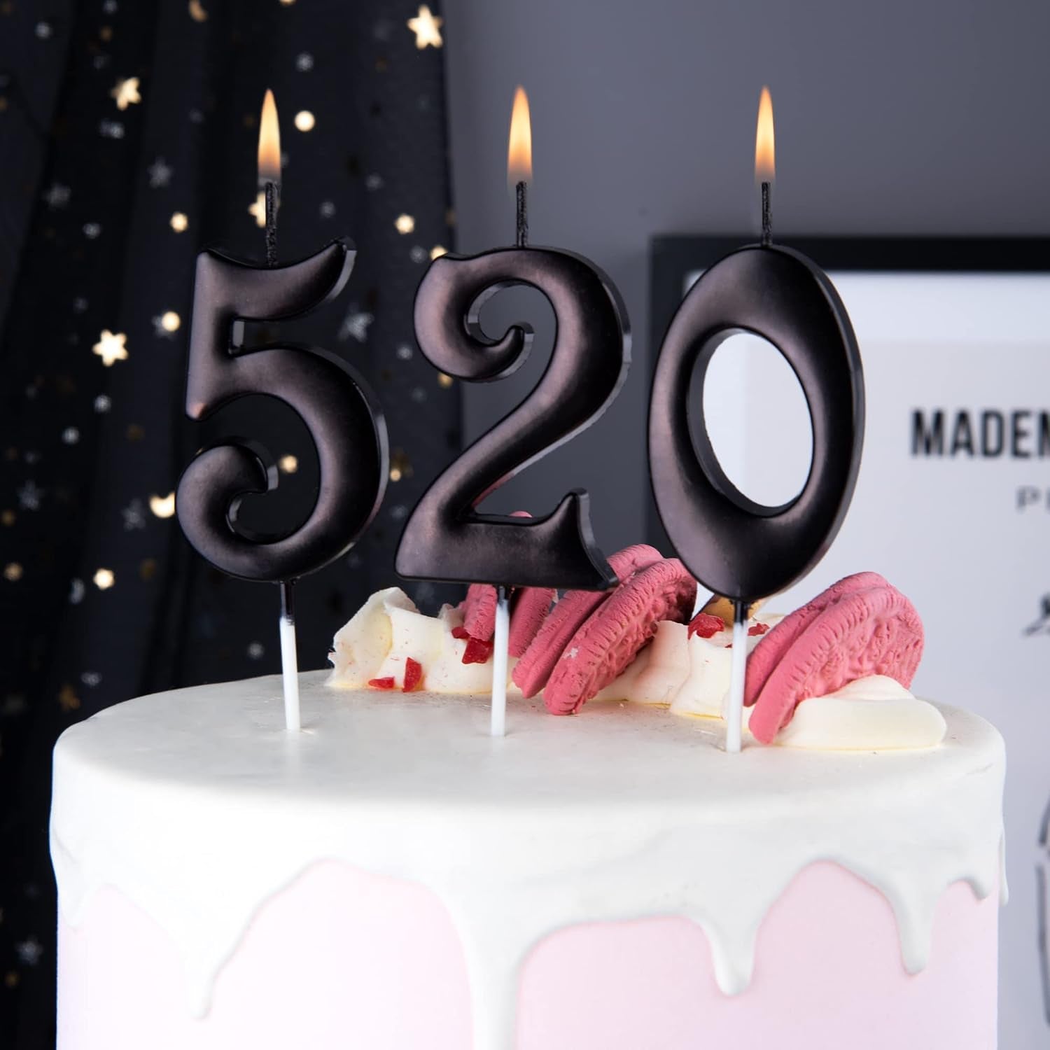 10-Count 0-9 Black Number Birthday Candles, Number One Birthday, Black Number Candles, Party Celebration, Baby Showers