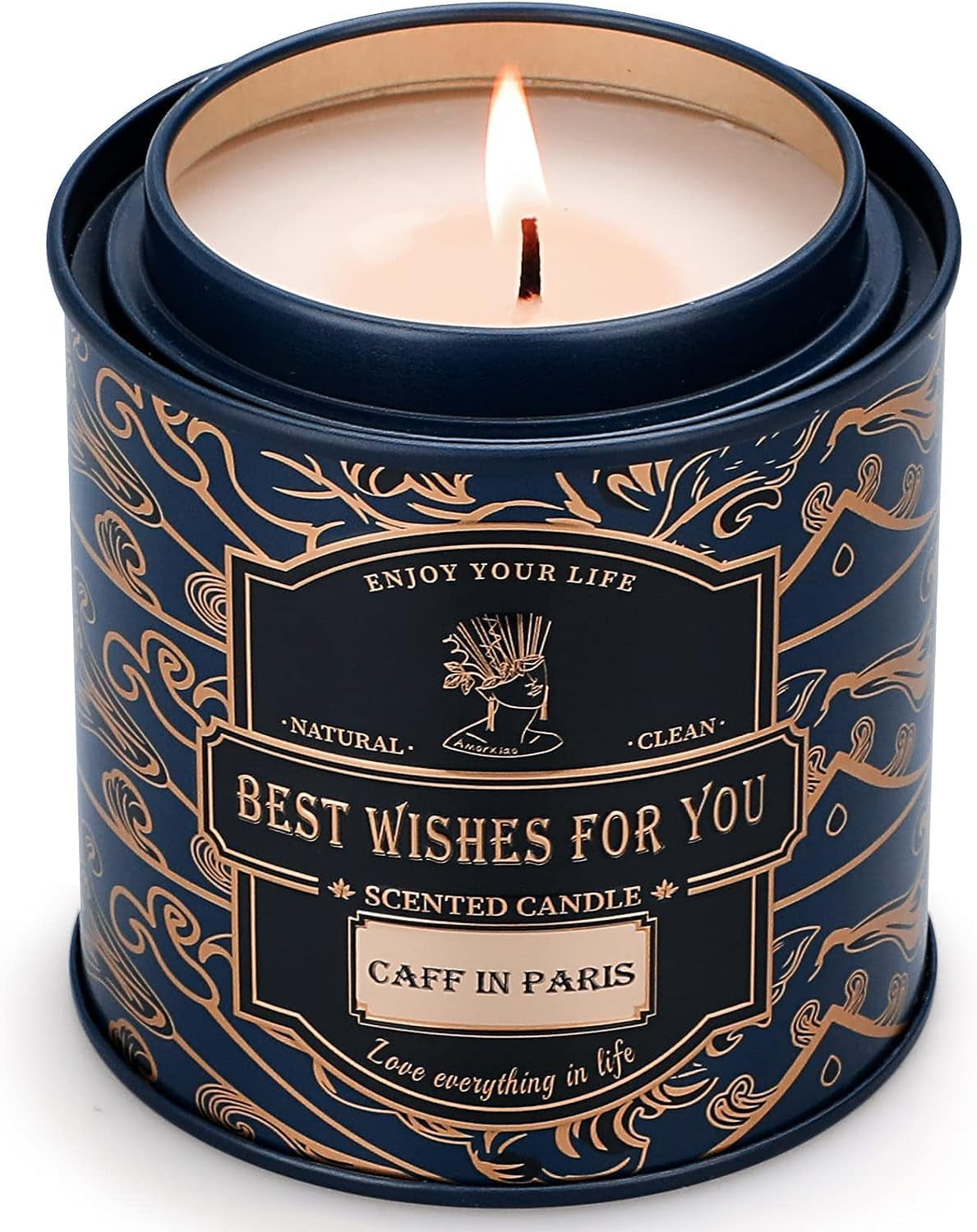 Coffee Candles for Home Scented, Christmas Candles Gifts for Women, 10 Oz Long Lasting Aesthetics Scented Candles Aromatherapy Candle Soy Candles, Relaxing Candle Gifts