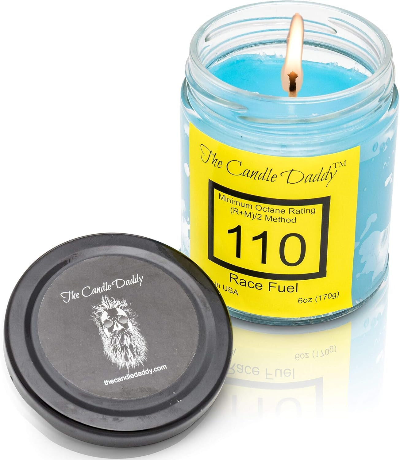 Race Fuel High Octane Gasoline Candle- 6 Oz- up to 40 Hour Burn