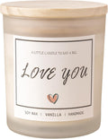 I Love You Gifts for Her, Romantic Gifts for Anniversary Wedding, Showing Your Love and Appreciation for Friend Wife Husband Women Men Mom BFF, Vanilla Scented Candle
