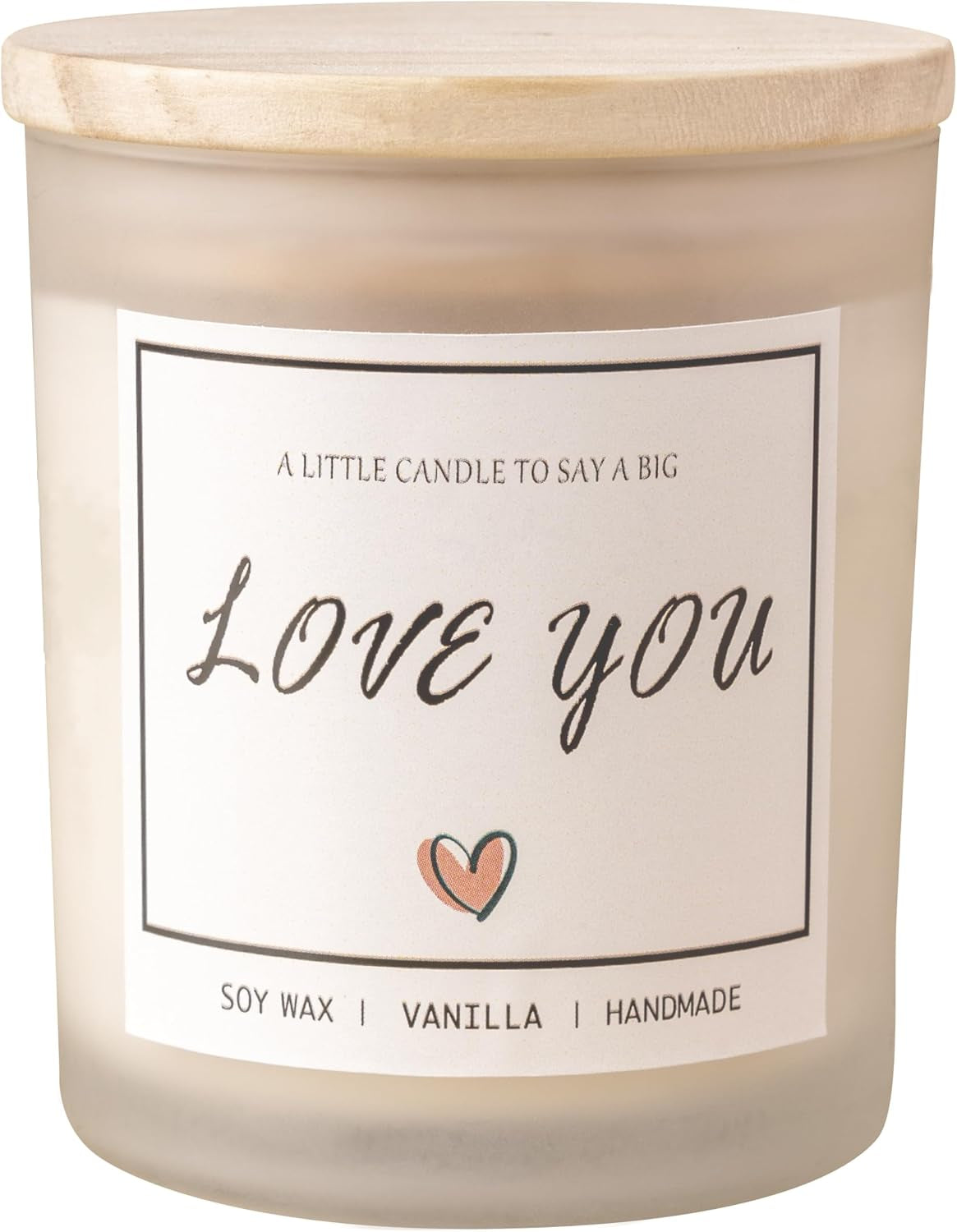 I Love You Gifts for Her, Romantic Gifts for Anniversary Wedding, Showing Your Love and Appreciation for Friend Wife Husband Women Men Mom BFF, Vanilla Scented Candle