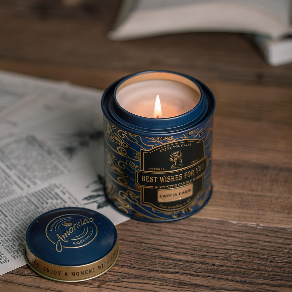 Coffee Candles for Home Scented, Christmas Candles Gifts for Women, 10 Oz Long Lasting Aesthetics Scented Candles Aromatherapy Candle Soy Candles, Relaxing Candle Gifts