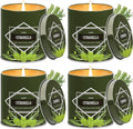 Citronella Candles Outdoor 4-Pack, Total 36Oz Citronella Candles for outside Patio, Camping & Garden, Summer Gifts for Indoor Home Scented, 50-Hour Burn Time, 9 Ounce Each