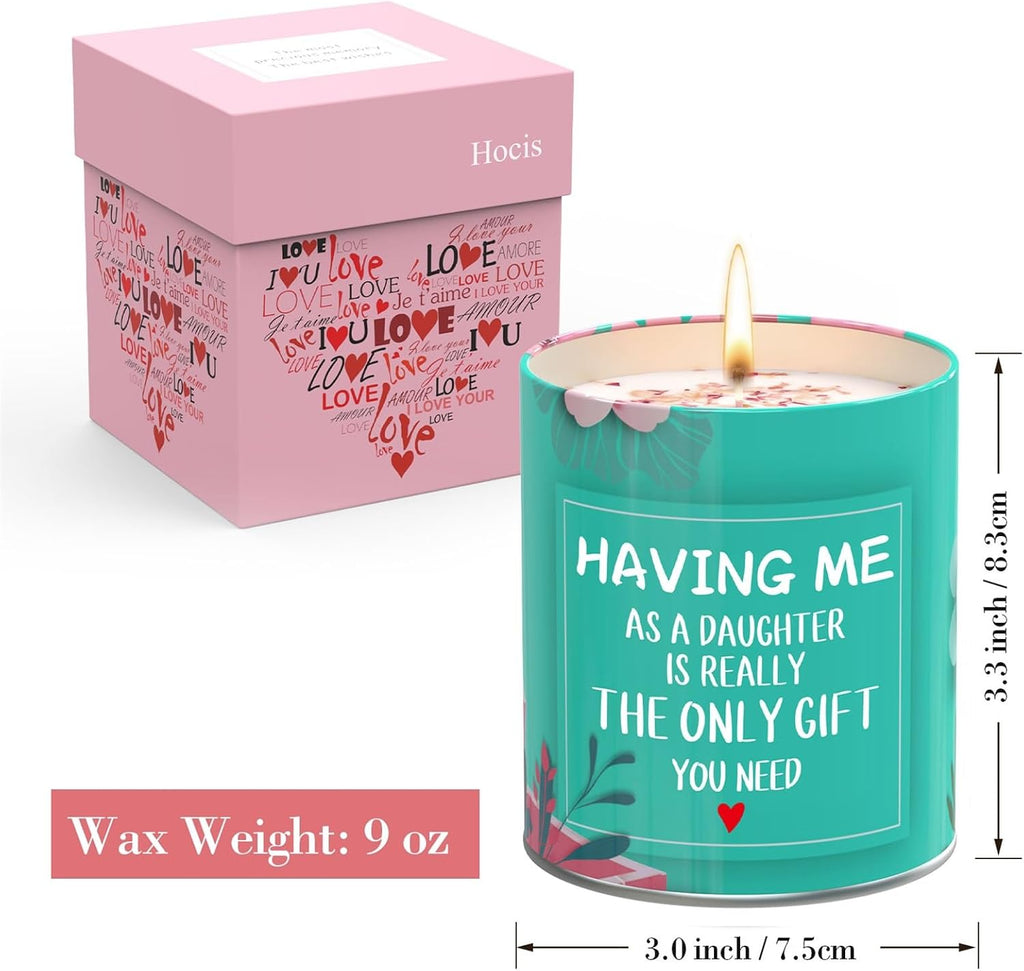Mothers Day Gifts from Daughter,Birthday Gifts for Mom,Christmas Stocking Stuffers,Galentines Day Gift,Funny Gift Ideas for Mom-Scented Candles