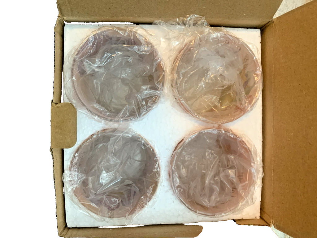 Thanksgiving Candle Holders 4PCS, SHMILMH Glass Votive Candle Holders Tea Lights