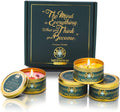 Meditation Candles with Crystals | Natural Aromatherapy Candles for Relaxation & Healing | Stress Relief Candles for Yoga, Meditation & Self Care | 5Oz Each 4 Pack Gift Set