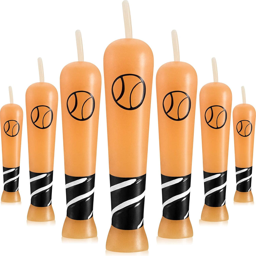 18 Pieces Baseball Bat Candle Baseball Sports Birthday Candle Baseball Cake Cupcake Candle for Birthday Baby Shower Baseball Fans Wedding Party Supply