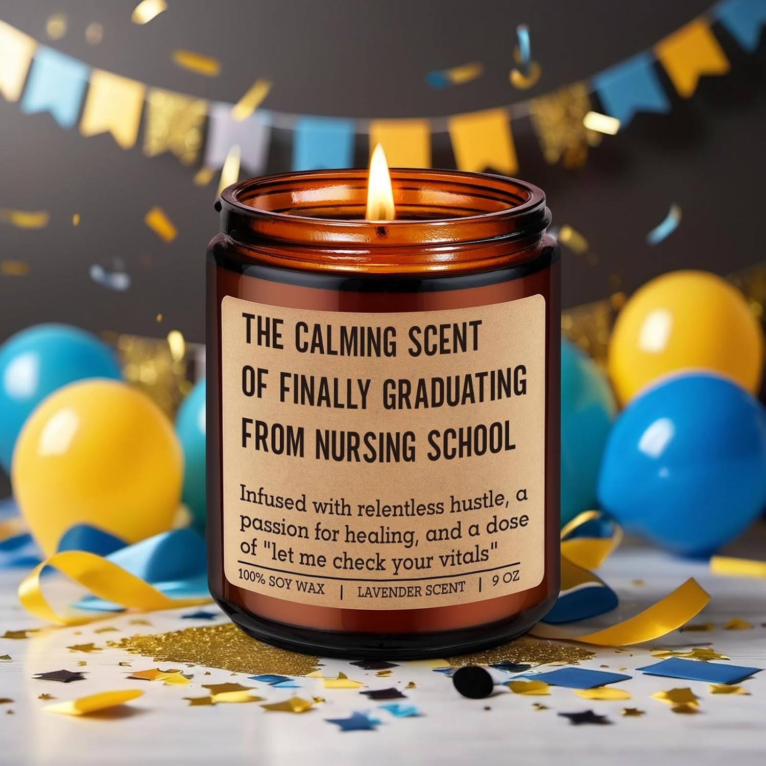 Candle, Nursing School Graduation Gifts for Nurse Student, Graduation Gifts for New Grad Nurses, Funny Grad Presents for Nursing Students Graduates, Future RN LPN Presents for Her