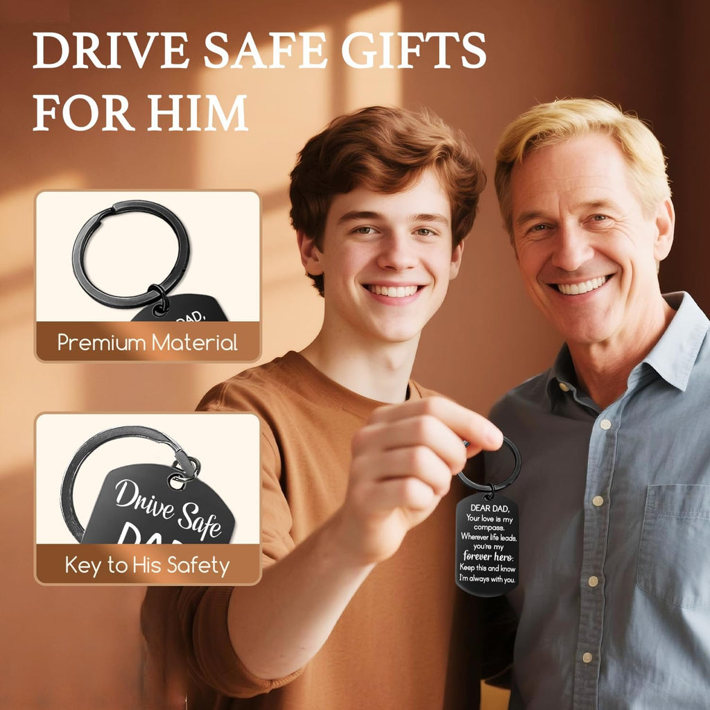 Gift Ideas for Dad - Fathers Day Christmas Birthday Gifts from Daughter Son, Funny Fart Candle Keychain for Dad