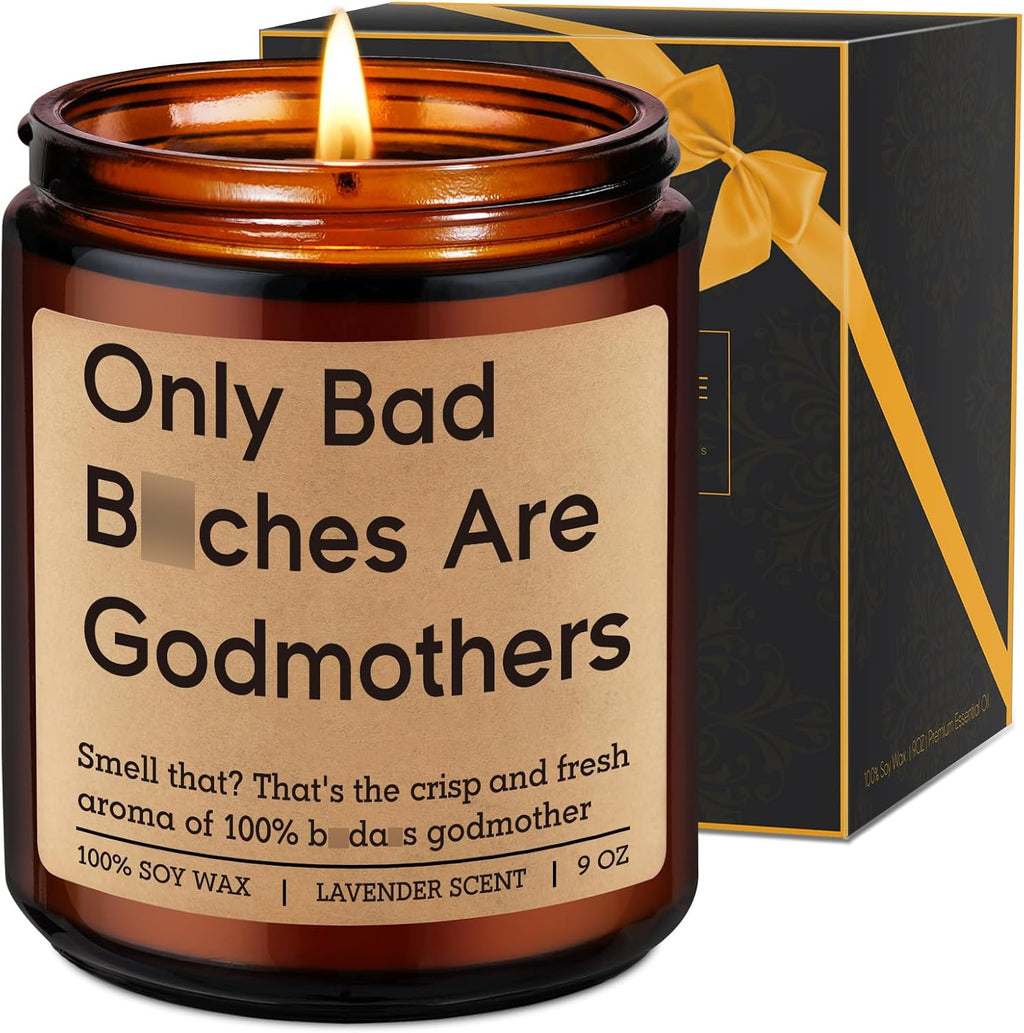 Candles, Godmother Gifts, God Mother Proposal Gifts for Women - Godparent Day, Mothers Day, Godmother Proposal, Godmom Presents, Funny God Mom Presents for Her Bestie Sister Aunt Friend