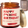 Funny Happy Birthday Candle | Lavender Vanilla, 100% Soy Wax | Funny Gifts for Women Friendship, Sister, Best Friend, BFF, Bestie, Coworker - Gag Candle Gift Idea for 40Th or 30Th Birthday for Her
