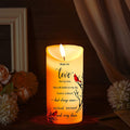 Memorial Candles Sympathy Gifts LED Flameless Cardinal Bereavement Candles for Loss of Loved One Sympathy Cardinal Gifts Battery Candle for Prayers(Simple Style)