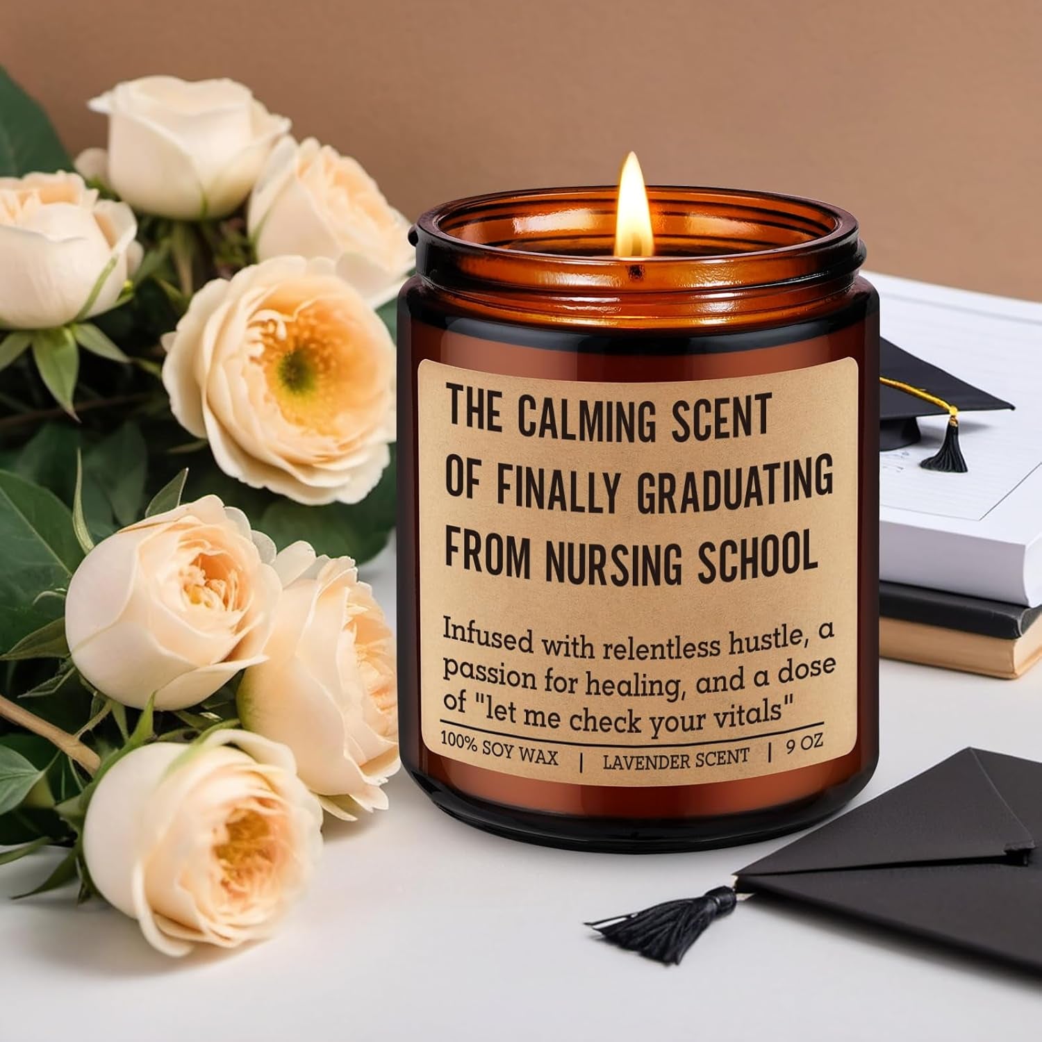 Candle, Nursing School Graduation Gifts for Nurse Student, Graduation Gifts for New Grad Nurses, Funny Grad Presents for Nursing Students Graduates, Future RN LPN Presents for Her