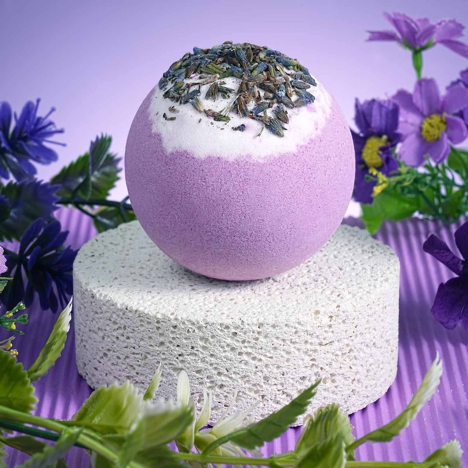 Gifts for Mom,Women,Wife, Girlfriend, Sister, Friends, Her -Mothers Day Gifts ,Unique Birthday, Christmas, Valentine'S Day - Initial Lavender Spa Gift Basket Set (Purple)