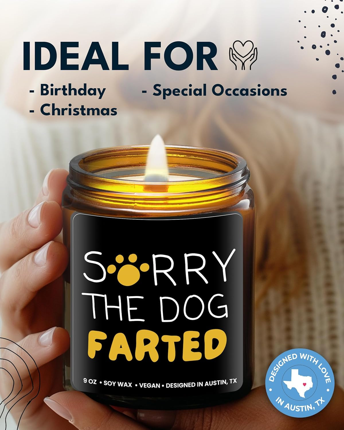 Funny Dog Mom Candle, Funny Dog Mom Gifts for Women, Unique Pet-Themed Gift for Men, Presents for Pet Lovers, Gifts for Women, Pet-Themed Father Present, Cool Dogs Stuff Mothers Day, Pet Lover Gift