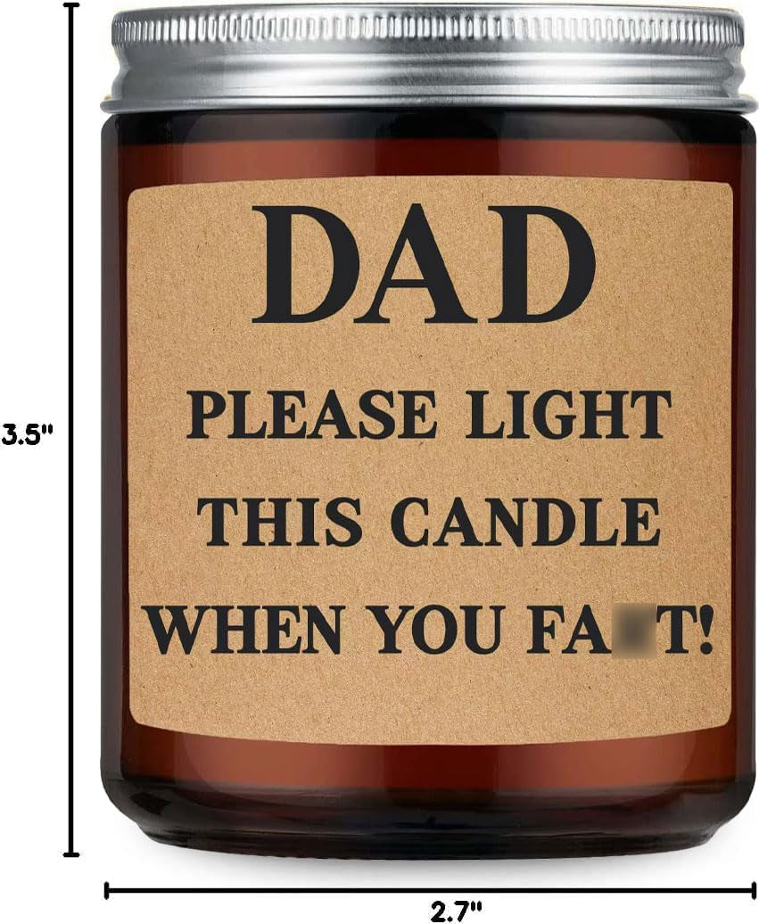 Fathers Day Dad Gifts from Daughter Son,Christmas Birthday Gifts for Step Dads Father in Law Him Bonus Daddy,Gift for Men Papa Grandpa Uncle Stepdad Lavende Scented Candles