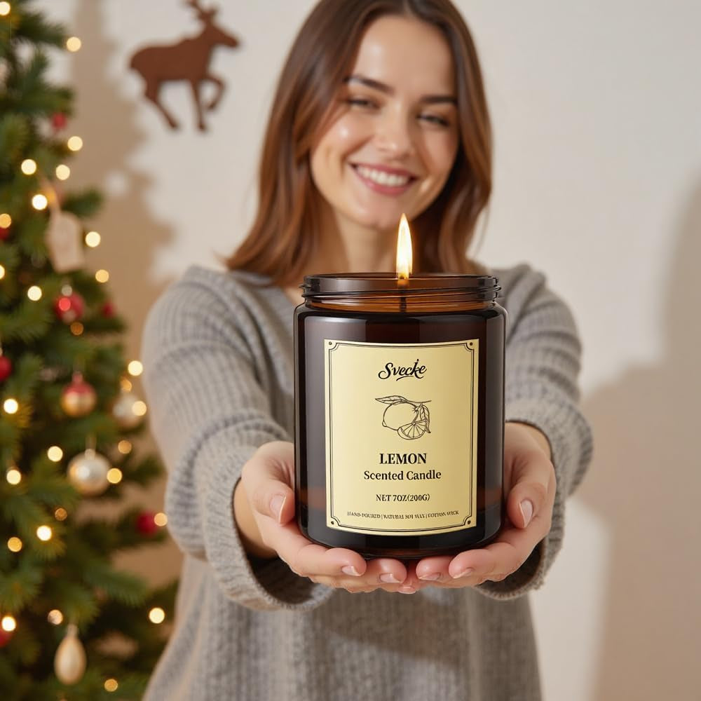 6 Pack 42Oz Scented Candles, Soy Wax Candles for Home, Aromatherapy Candle Gift Set for Women Men, Long Lasting Jar Candles, Ideal for Birthdays Holidays