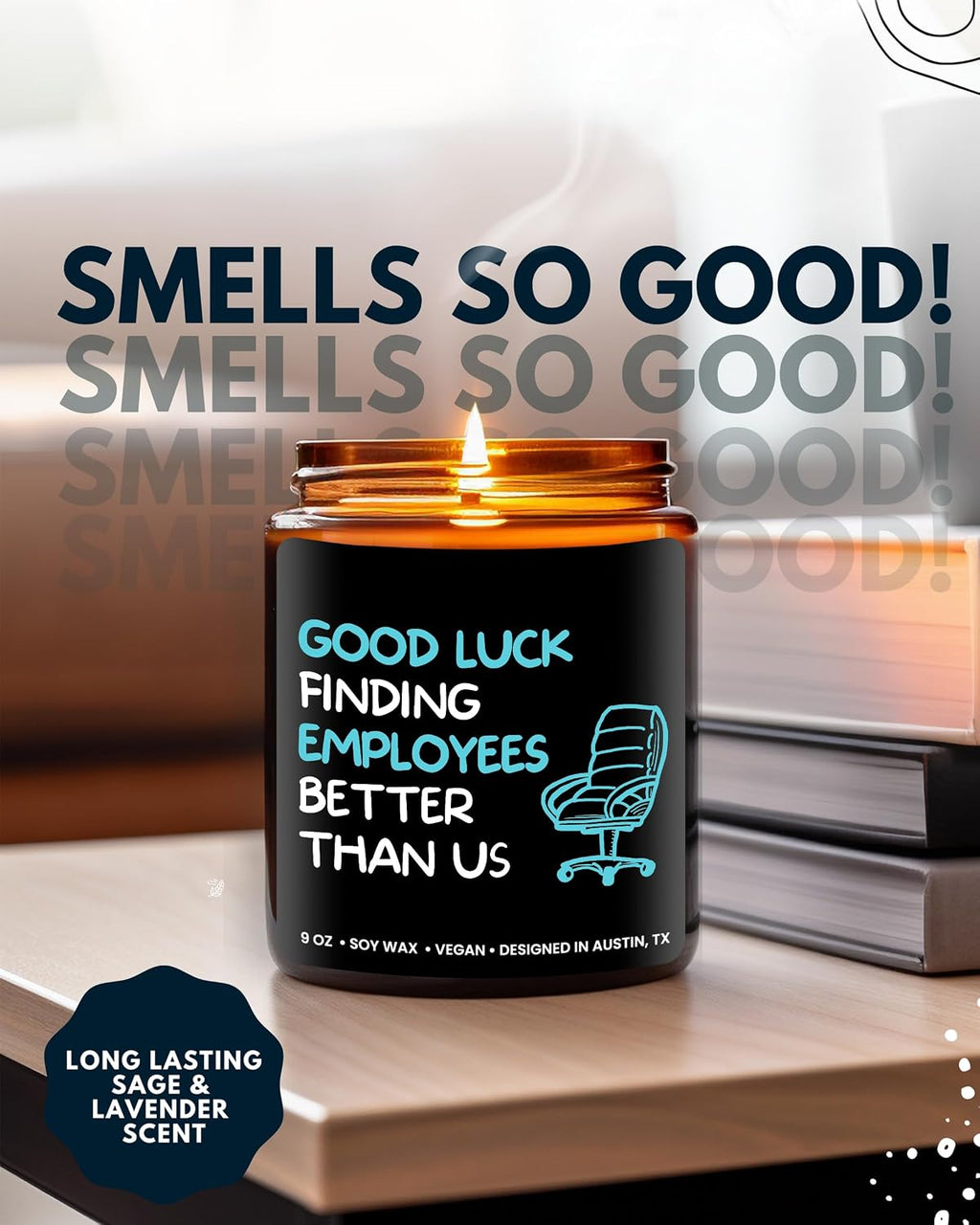 Funny Boss Men Candle, Boss Gifts for Men, Best Supervisor Presents, National Bosses Day Presents, Unique Gift for Manager, Ideal Birthday Present, Christmas, Gift-Ready