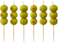 Cocktail Party Olive Birthday Candles – Set of 6 Martini Olive Celebration Candles with Wooden Picks – Fun Decoration for Parties, Birthdays, and Happy Hour