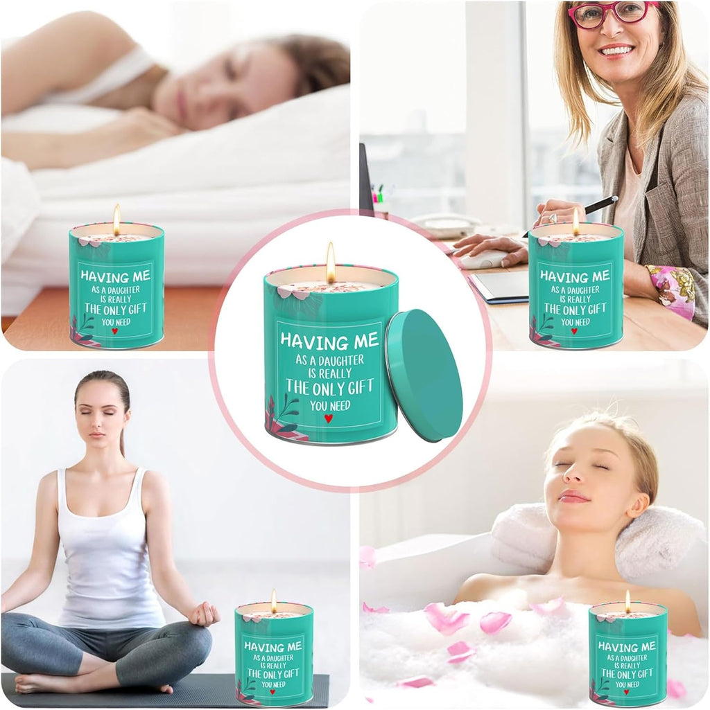 Mothers Day Gifts from Daughter,Birthday Gifts for Mom,Christmas Stocking Stuffers,Galentines Day Gift,Funny Gift Ideas for Mom-Scented Candles