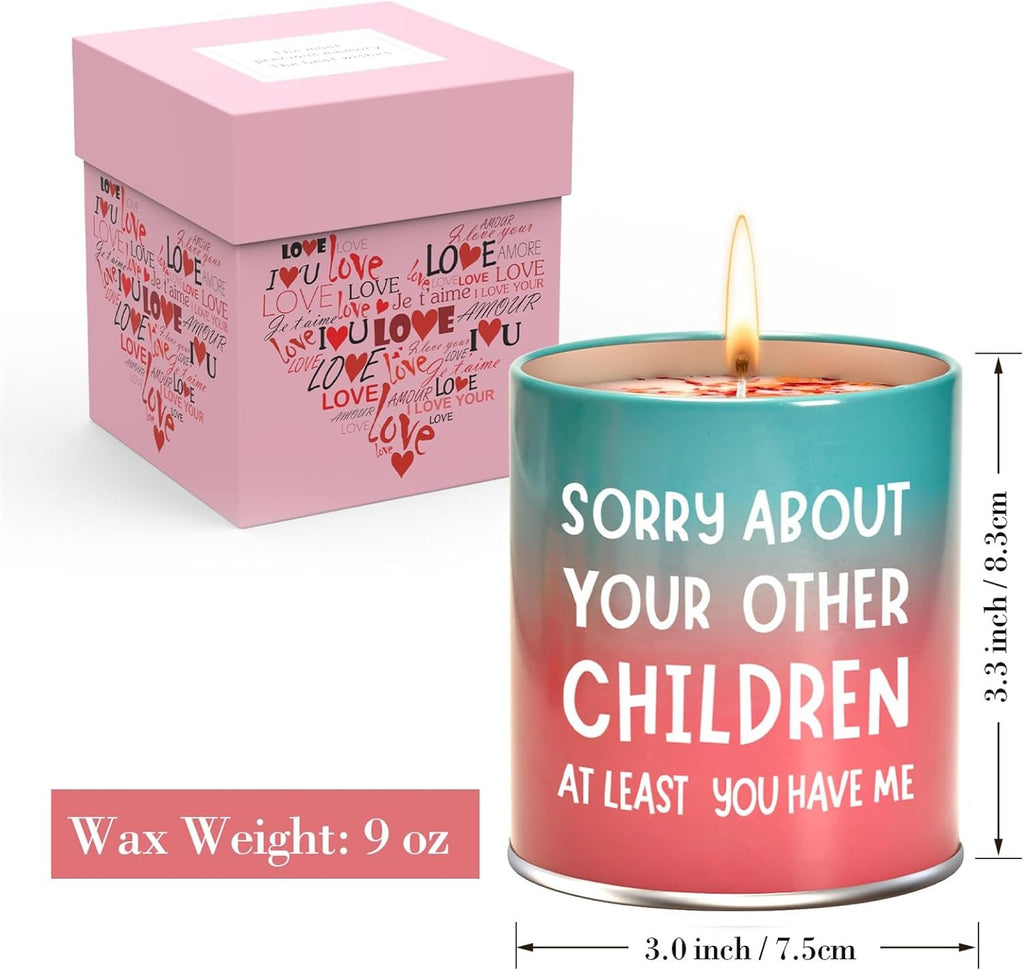 Christmas Birthday Gifts for Mom from Daughter Son Kids, Stocking Stuffers Mothers Day Gifts for Mom, Funny Gift Ideas, Anniversary Mother Presents,9Oz Scented Candles