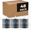 Memorial Candle | Burns for 26 Hours | Memorial Tin Candles for Loss of Loved One | Emergency Candles | Ner Neshama, Yizkor, Yom Kippur | Unscented Jewish Yahrzeit Candle in Tin (48)