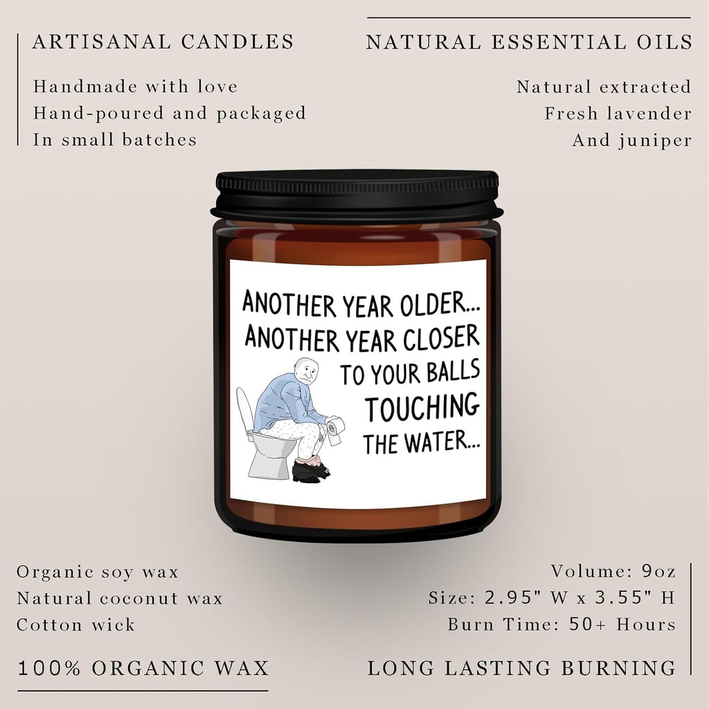 Birthday Gifts for Men Dad Boyfriend Him Husband Grandpa Brother Uncle Coworker Best Friend, Funny Present 65Th 30Th 75Th 60Th 40Th 50Th Birthday Gift Ideas, Happy Birthday Candles Unique Mens Gifts