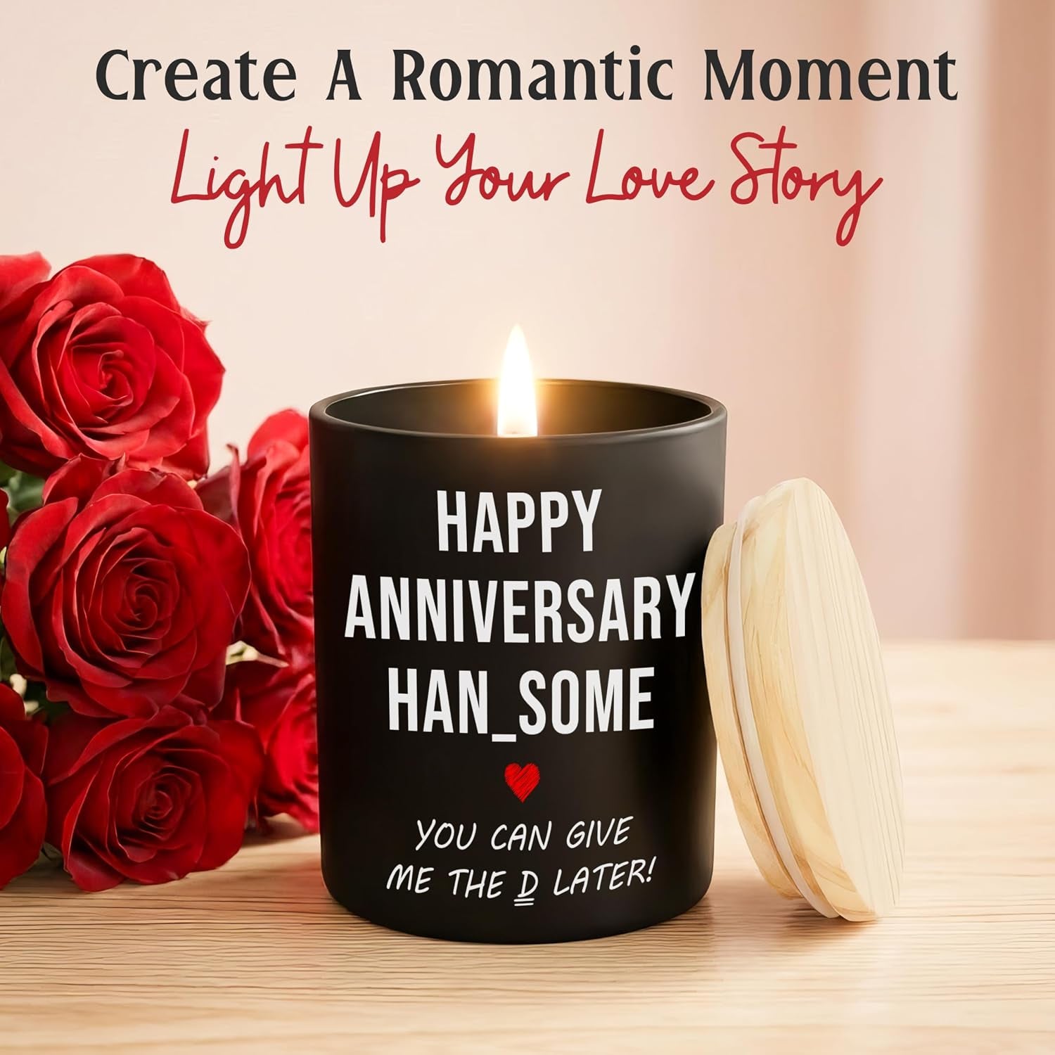Funny Gifts for Him - Long Lasting Vanilla Lavender Scented Candle 10Oz - 1 Year 10 Year 30Th 50Th Anniversary Wedding Gifts for Men Husband Him Boyfriend from Her Girlfriend Wife