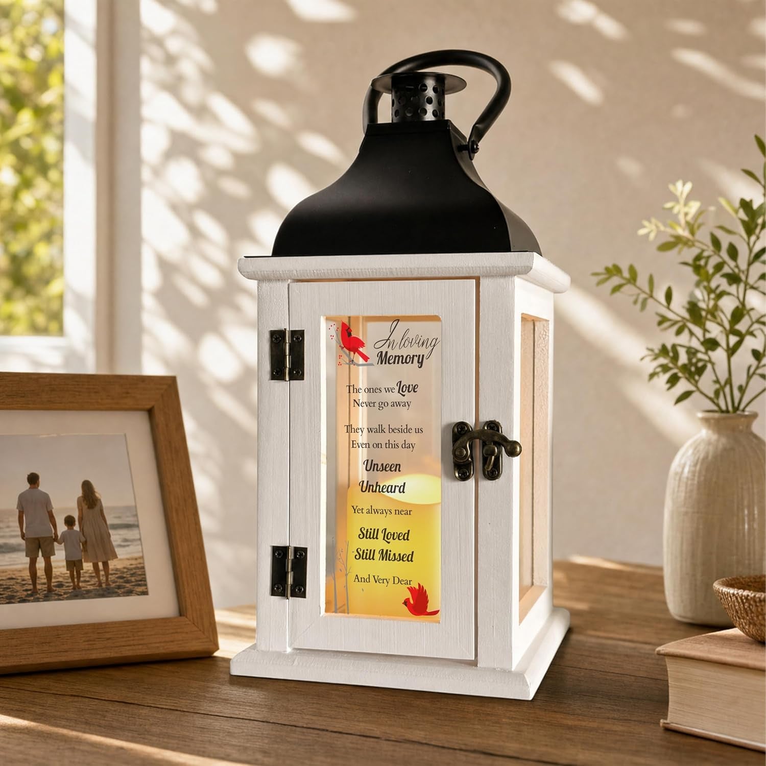 Memorial Lantern - Bereavement Sympathy Gifts for Loss of Loved One Memorial Remembrance Gifts for Loss of Mother Father