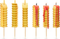 HOT and Crispy French Fry Party Candles, Set of 6, Ketchup Drip Melting Effect, Fun Birthday Cake Toppers and Food-Themed Celebration Decor