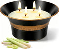 Citronella Candles Outdoor, 4 Wick Large Citronella Candle, 90 Hours Long Lasting Burn, 18 OZ Natural Soy Wax Candles for Patio, Backyard, Camping, Deck, Balcony, Garden, Indoor and Summer Parties