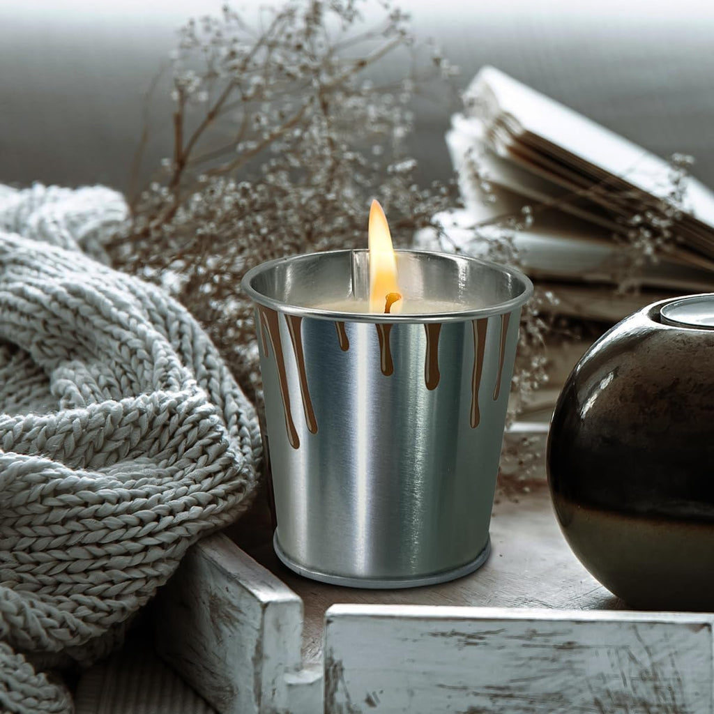 Citronella Candles 6/12 Pack, Outdoor Indoor Scented Candles with Pure Citronella Essential Oil and Natural Soy Wax, Long Lasting Burning for Home Garden Patio Balcony