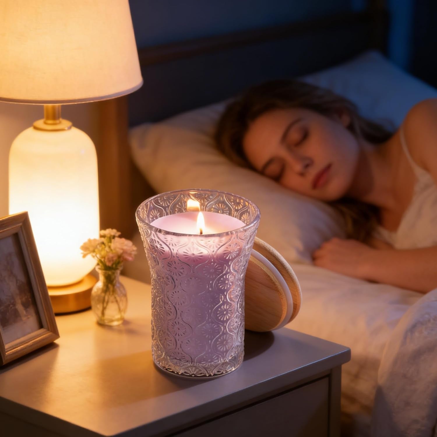 Lavender Candle, 8 OZ Scented Candles Soy Jars Candles for Women Galentines Valentines Mother'S Day Gift, Aromatherapy Purple Candles for Home Scented Bridal Shower