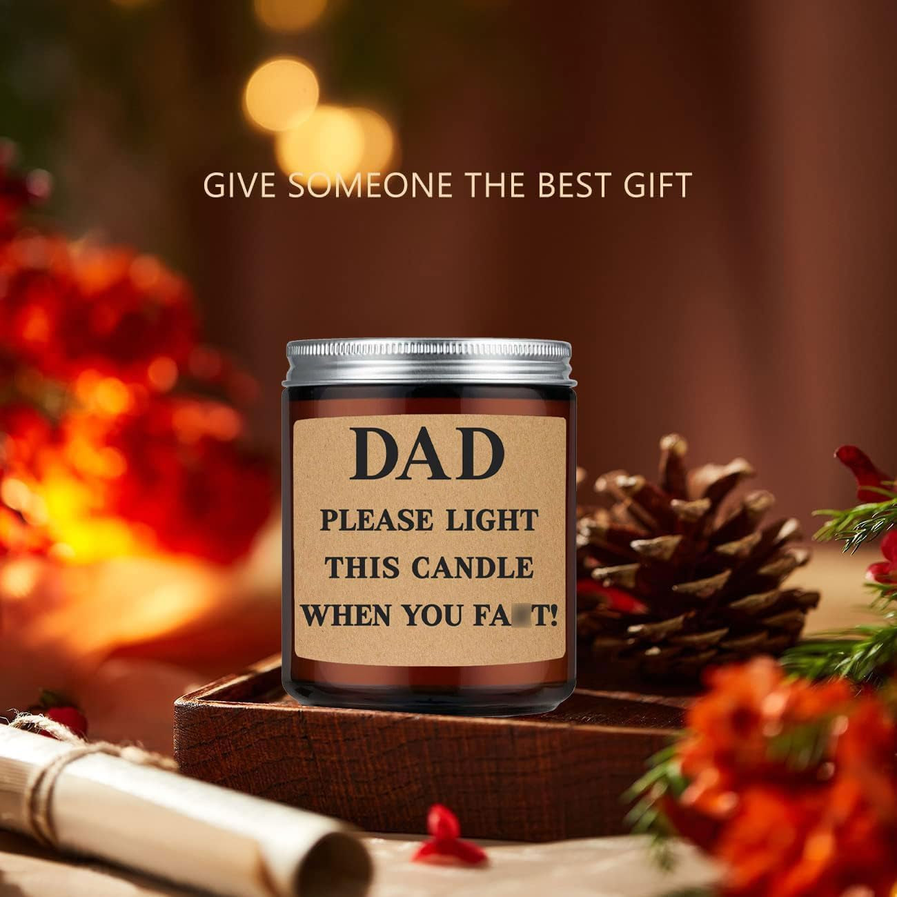 Fathers Day Dad Gifts from Daughter Son,Christmas Birthday Gifts for Step Dads Father in Law Him Bonus Daddy,Gift for Men Papa Grandpa Uncle Stepdad Lavende Scented Candles
