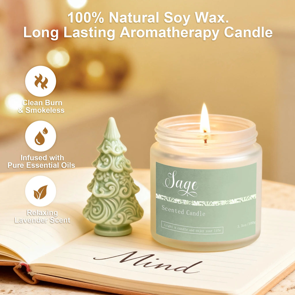 6 Pack Candles for Home Scented Aromatherapy Candle Gifts Set for Women, Lavender Candle, 300 Hour Long Lasting Candles, Stocking Stuffers, Birthday, Valentine, Christmas, Anniversary Present