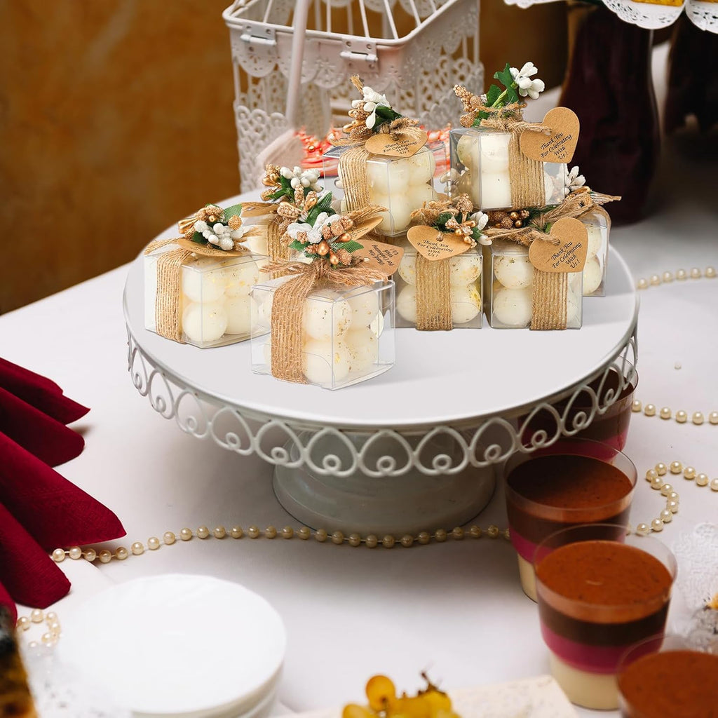 Mini Bubble Candles Wedding Favors Gifts for Guests 1.57" X 1.38" Bubble Candles with Cards Dried Flowers DIY Gift Set for Baptism Party Bridal Shower Thank You Gifts(Gold Foil,30 Sets)