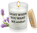 Mens Valentines Day Gifts for Him Boyfriend from Girlfriend,Funny Anniversary Couple Gifts for Men Husband from Wife,Romantic Birthday Galentines Lavender Candle Gift Decor for Home Office Spa Relax