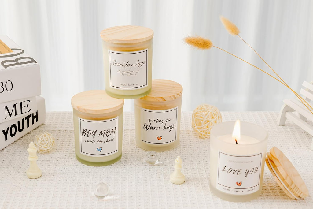 I Love You Gifts for Her, Romantic Gifts for Anniversary Wedding, Showing Your Love and Appreciation for Friend Wife Husband Women Men Mom BFF, Vanilla Scented Candle