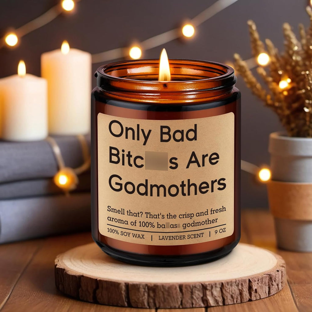 Candles, Godmother Gifts, God Mother Proposal Gifts for Women - Godparent Day, Mothers Day, Godmother Proposal, Godmom Presents, Funny God Mom Presents for Her Bestie Sister Aunt Friend