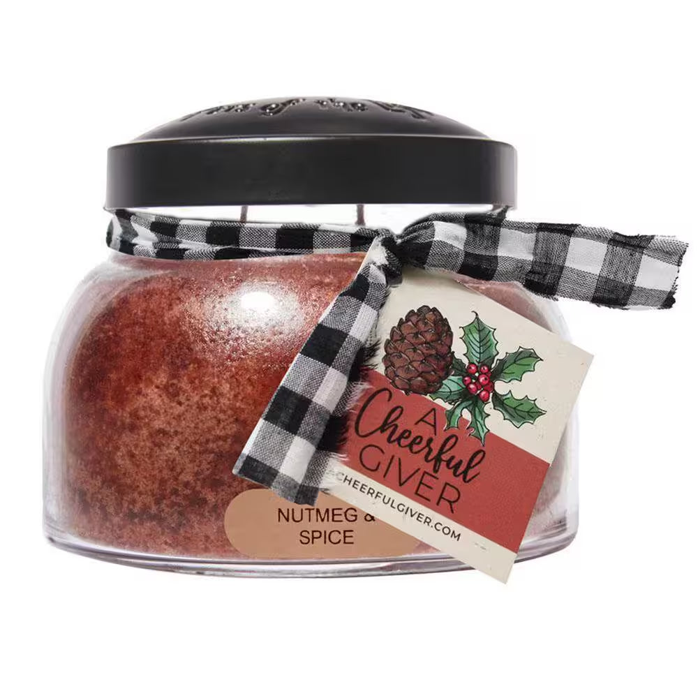 Keepers of the Light Brown Nutmeg and Spice 2-Wick 22 Oz. Mama Candle