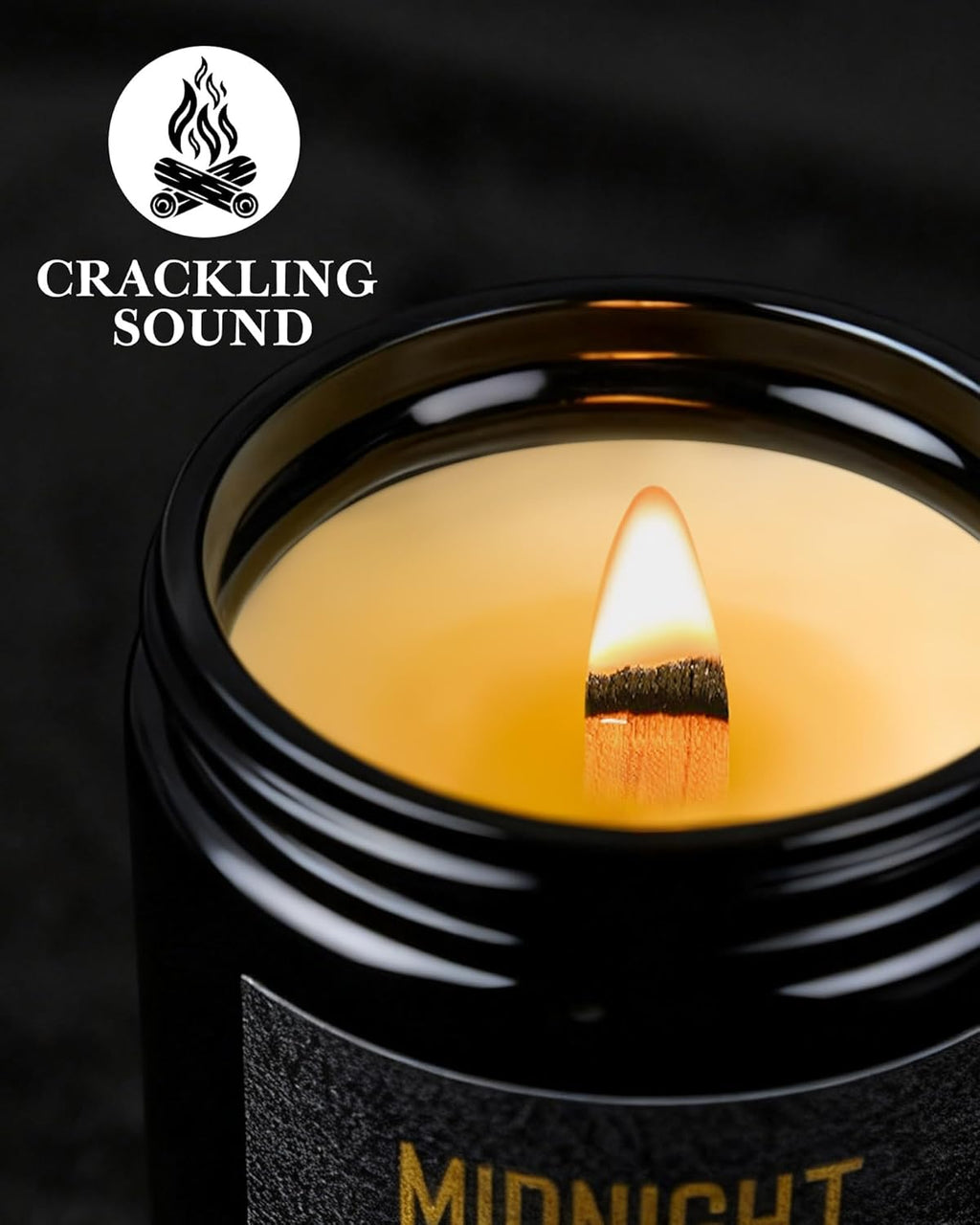 Men'S Candle Gift Set, 4 Pack Crackling Wood Wick Soy Scented Candles, 36Oz Masculine Aromatherapy Candles for Home, up to 200H Burn Time, Thoughtful Gift for Fathers, Husbands and Men