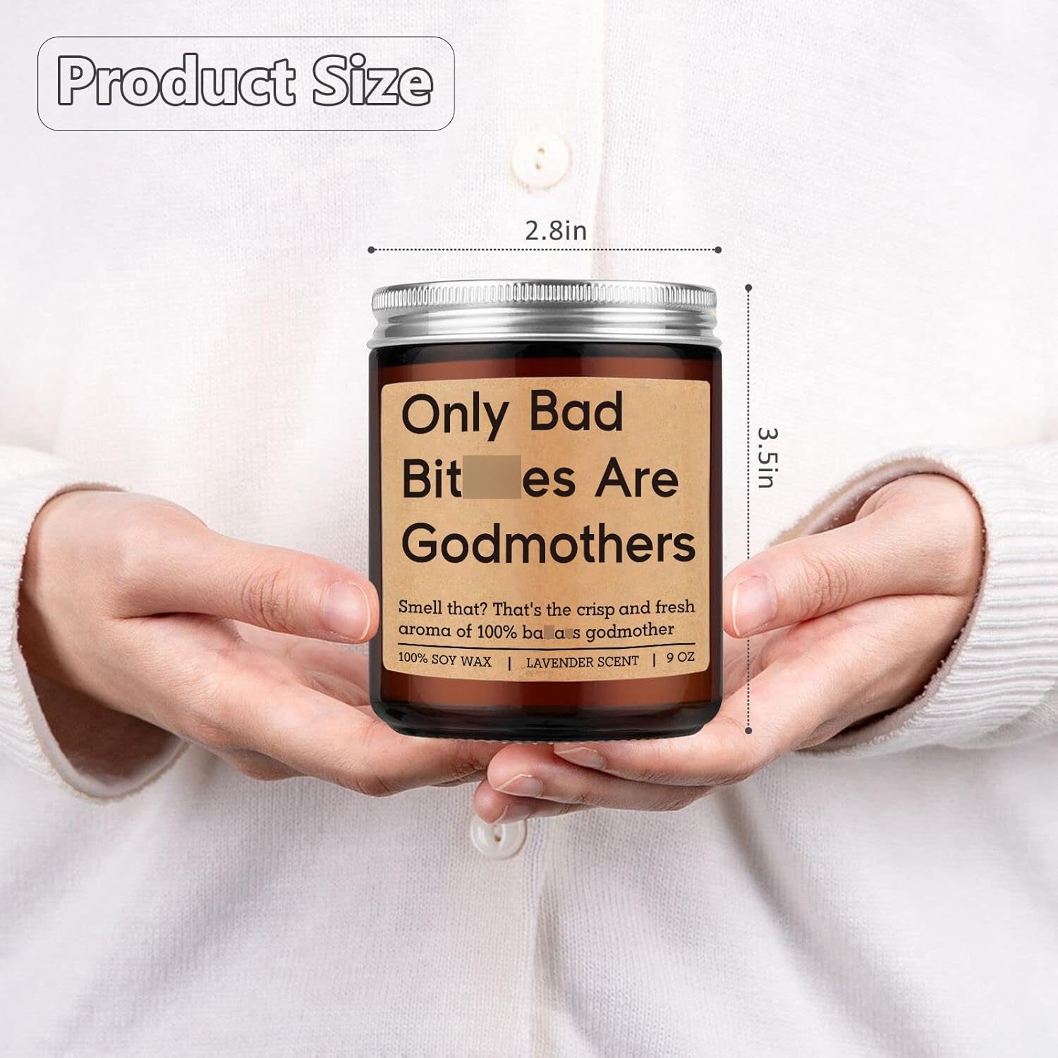 Candles, Godmother Gifts, God Mother Proposal Gifts for Women - Godparent Day, Mothers Day, Godmother Proposal, Godmom Presents, Funny God Mom Presents for Her Bestie Sister Aunt Friend