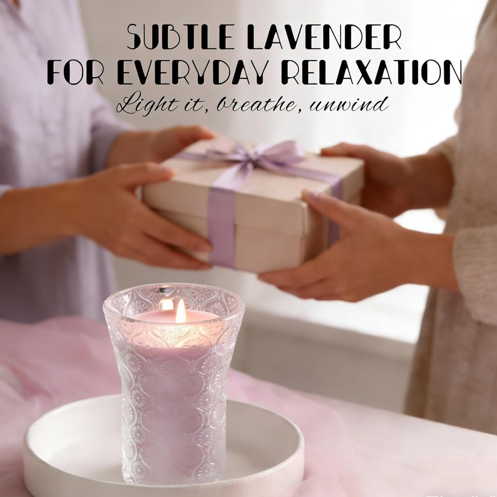 Lavender Candle, 8 OZ Scented Candles Soy Jars Candles for Women Galentines Valentines Mother'S Day Gift, Aromatherapy Purple Candles for Home Scented Bridal Shower