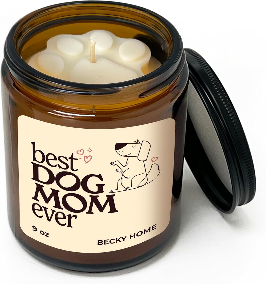 9Oz Warm Vanilla Scented Candle, Dog Mom Gifts for Women, Best Friend Candles, Funny Dog Gifts for Women, Pet Lovers, Best Friends,