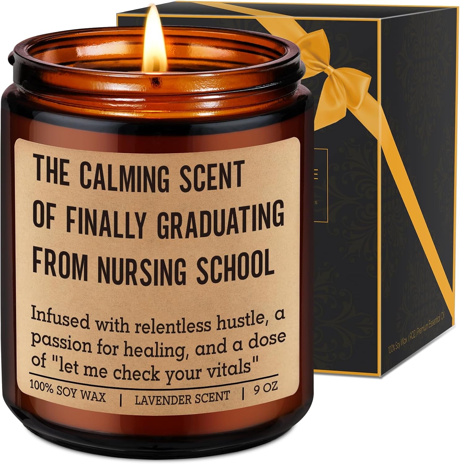 Candle, Nursing School Graduation Gifts for Nurse Student, Graduation Gifts for New Grad Nurses, Funny Grad Presents for Nursing Students Graduates, Future RN LPN Presents for Her