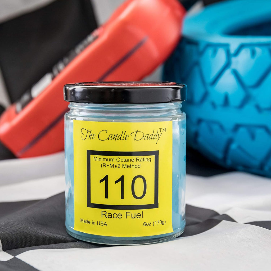 Race Fuel High Octane Gasoline Candle- 6 Oz- up to 40 Hour Burn