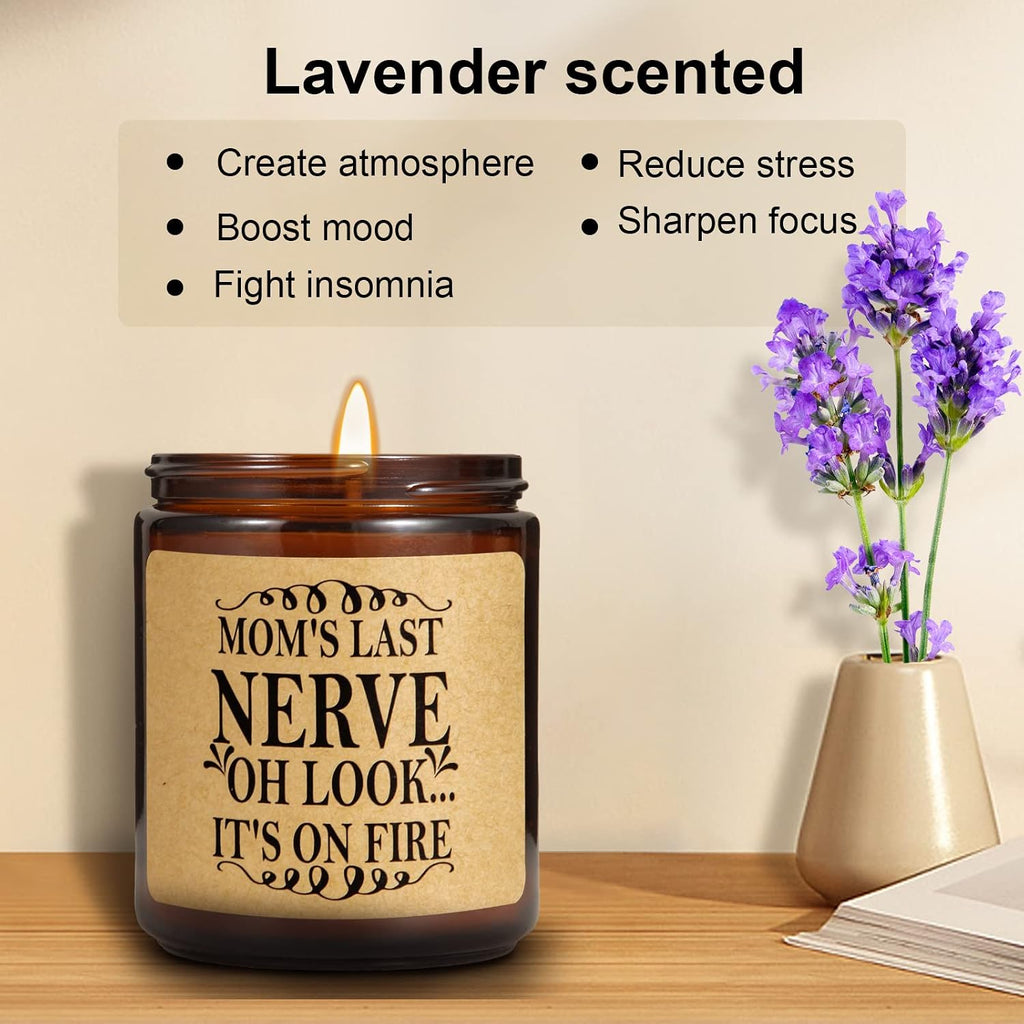 Gifts for Mom from Daughter Son- Mother'S Day Gift - Unique Gifts for Women Mom Stepmom Mother-In-Law Presents, Thank You Gift for Her, Birthday Christmas Thanksgiving Present, Lavender Scented Candle